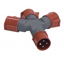 Адаптер 3-х луч. 16А 3P+PE 380В IP44 TS1013-214 ИЭК PAS32-016-4
