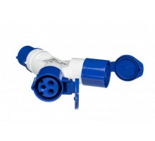 Адаптер двухлучевой 1012 2P+PE 16А 250В IP44 АП-102 SchE 26080DEK