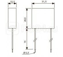 Адаптер электропитания 12В DC для 26 серии FINDER 0269012