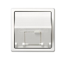 Адаптер на 1 RJ45(12) коннектор 75528; 75540; 75541; 75544-39 наклонный Simon73 Loft бел. 73085-60