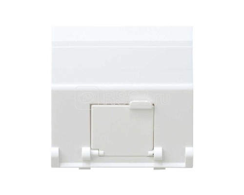 Адаптер на 1 RJ45(12) коннектор наклонный широкий Simon27 бел. 27081-35