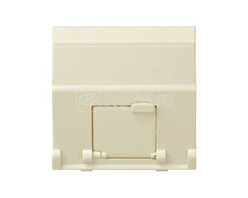 Адаптер на 1 RJ45(12) коннектор наклонный широкий Simon27 сл. кость 27081-32