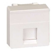 Адаптер на 1 RJ45(12) коннектор широкий шторка Simon27 сер. 27087-37