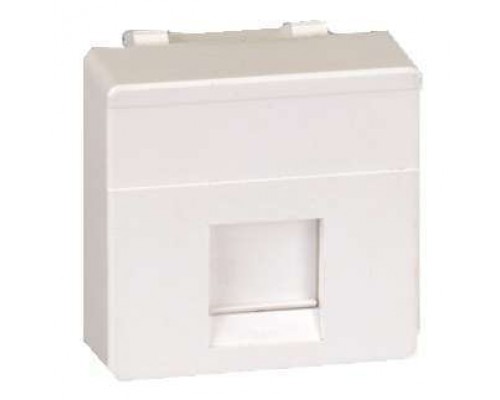 Адаптер на 1 RJ45(12) коннектор широкий шторка Simon27 сер. 27087-37