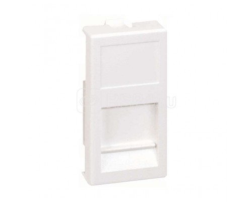 Адаптер на 1 RJ45 коннектор CJ545U(FM); CJ546U(FM) защ. шторки 22.5х45мм алюм. Simon Connect KA76-8