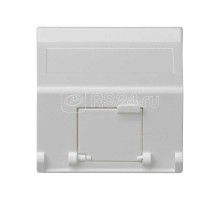 Адаптер на 1-мод. MD (RJ45 оптоволокно) 45х45мм наклонный защ. шторки бел. Simon Connect K80-9