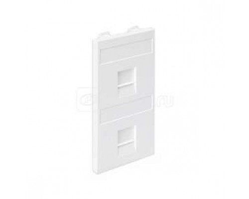 Адаптер на 2 RJ45 коннектора защ. шторки бел. SimonConnect S76B-9