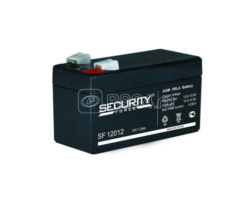 Аккумулятор 12В 1.2А.ч Security Force SF 12012