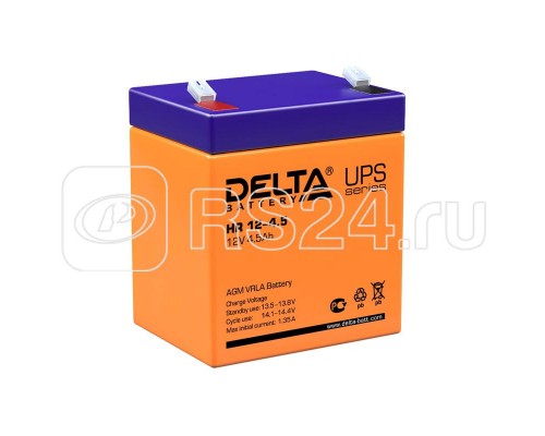 Аккумулятор 12В 4.5А.ч. Delta HR 12-4.5
