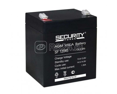 Аккумулятор 12В 4.5А.ч Security Force SF 12045