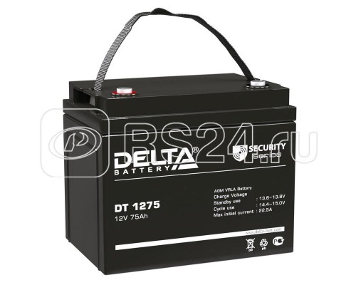 Аккумулятор 12В 75А.ч. Delta DT1275