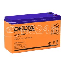 Аккумулятор 12В 7А.ч Delta HR 12-28 W