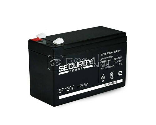 Аккумулятор 12В 7А.ч Security Force SF 1207