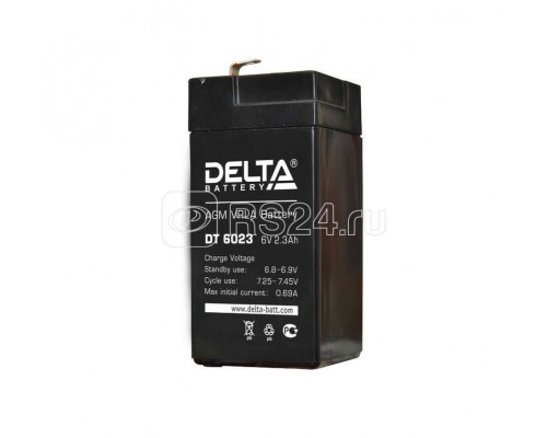 Аккумулятор 6В 2.3А.ч Delta DT 6023