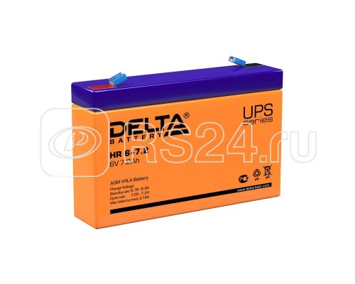 Аккумулятор 6В 7.2А.ч. Delta HR 6-7.2