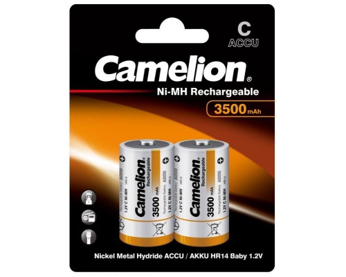 Аккумулятор C Ni-Mh 3500мА.ч BL-2 (NH-C3500BP2 аккум. 1.2В) (блист.2шт) Camelion 6184