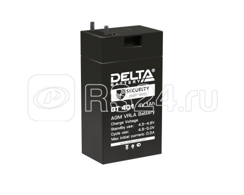 Аккумулятор для фонарей ТРОФИ 4В 1.0А.ч Delta DT 401