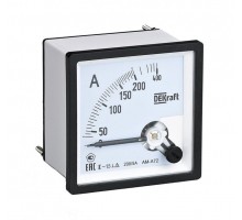Амперметр аналоговый 150/5А AC 96х96мм КТ 1.5 трансф. подкл. SchE 50230DEK