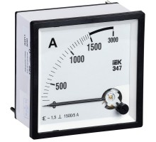 Амперметр Э47 72х72мм 1500/5А кл. точн. 1.5 ИЭК IPA10-6-1500-E