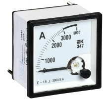 Амперметр Э47 72х72мм 3000/5А кл. точн. 1.5 ИЭК IPA10-6-3000-E