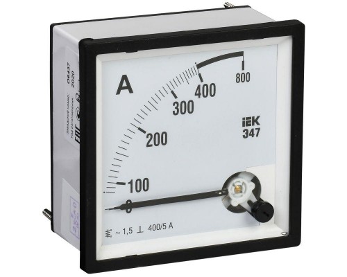 Амперметр Э47 72х72мм 400/5А кл. точн. 1.5 ИЭК IPA10-6-0400-E