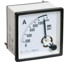 Амперметр Э47 96х96мм 1000/5А кл. точн. 1.5 ИЭК IPA20-6-1000-E