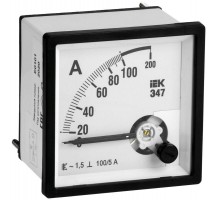 Амперметр Э47 96х96мм 100/5А кл. точн. 1.5 ИЭК IPA20-6-0100-E
