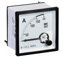 Амперметр Э47 96х96мм 150/5А кл. точн. 1.5 ИЭК IPA20-6-0150-E