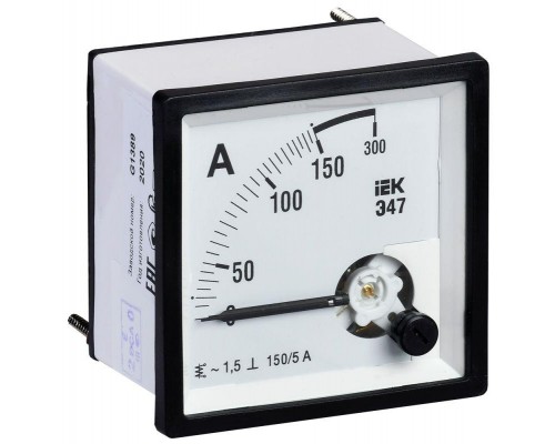 Амперметр Э47 96х96мм 150/5А кл. точн. 1.5 ИЭК IPA20-6-0150-E