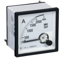 Амперметр Э47 96х96мм 2000/5А кл. точн. 1.5 ИЭК IPA20-6-2000-E