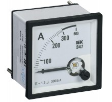Амперметр Э47 96х96мм 300/5А кл. точн. 1.5 ИЭК IPA20-6-0300-E