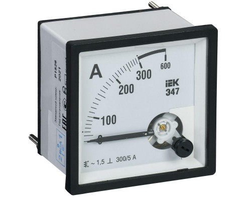 Амперметр Э47 96х96мм 300/5А кл. точн. 1.5 ИЭК IPA20-6-0300-E