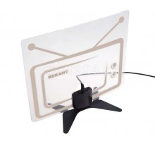 Антенна ТВ комнатная АКТИВНАЯ для цифрового телевидения DVB-T2 Ag-719 (с USB) Rexant 34-0719