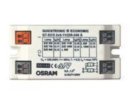 Аппарат пускорег. электрон. (ЭПРА) QT-ECO 2х5-11/220-240 S OSRAM 4050300821504