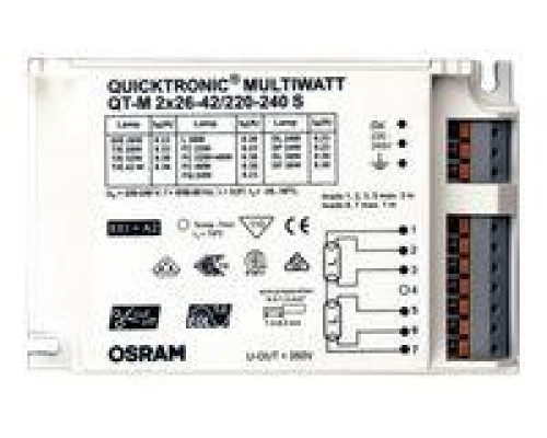 Аппарат пускорег. электрон. (ЭПРА) QT-M 2х26-42/230-240 S OSRAM 4008321110022