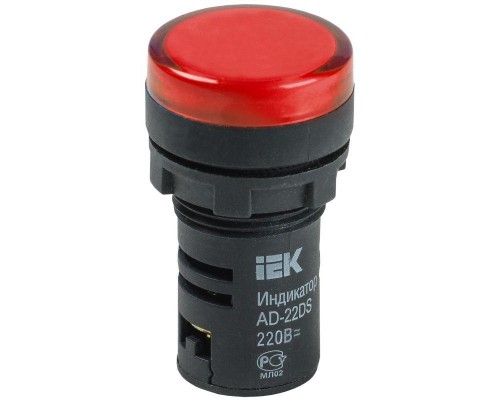 Арматура светосигнальная AD-22DS 230В красн. ИЭК BLS10-ADDS-230-K04