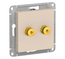 Аудиорозетка 2-м ATLAS DESIGN беж. SchE ATN000287