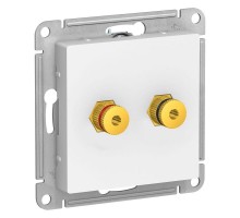 Аудиорозетка 2-м ATLAS DESIGN бел. SchE ATN000187