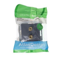 Аудиорозетка 2-м ATLAS DESIGN грифель SchE ATN000787