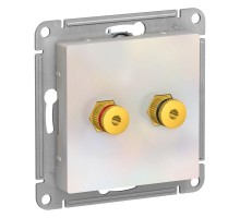 Аудиорозетка 2-м ATLAS DESIGN жемчуг SchE ATN000487