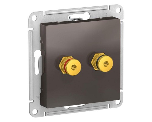 Аудиорозетка 2-м ATLAS DESIGN мокко SchE ATN000687