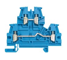 Блок клеммный Viking3 2.5кв.мм шаг 5мм 2 яруса Leg 037107