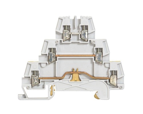 Блок клеммный Viking3 2.5кв.мм шаг 5мм 3 яруса PEN Leg 037152