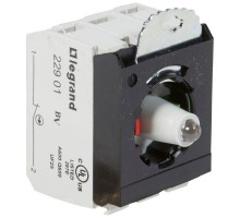 Блок комплектующий для кнопок с подсветкой 3п НО+НЗ 230В под винт зел. Osmoz Leg 023015