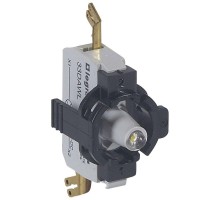 Блок контактов 1п 12-24В с инд. адаптер с внеш. клеммами бел. Osmoz Leg 023030