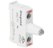 Блок контактов со светодиодом 230В для головок под винт красн. Osmoz Leg 024271