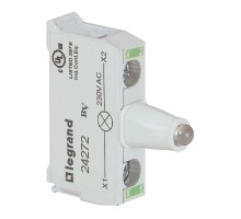 Блок контактов со светодиодом 230В для головок зел. Osmos Leg 024272