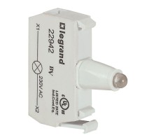 Блок контактов со светодиодом 230В под винт зел. Osmoz Leg 022942