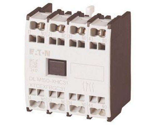Блок контактов вспомогательных 4п 4НЗ пружинные зажимы DILM150-XHIC04 фронт. EATON 278048