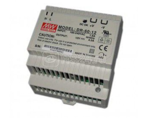 Блок питания DR-60-12 PBF MW Hostcall 228091